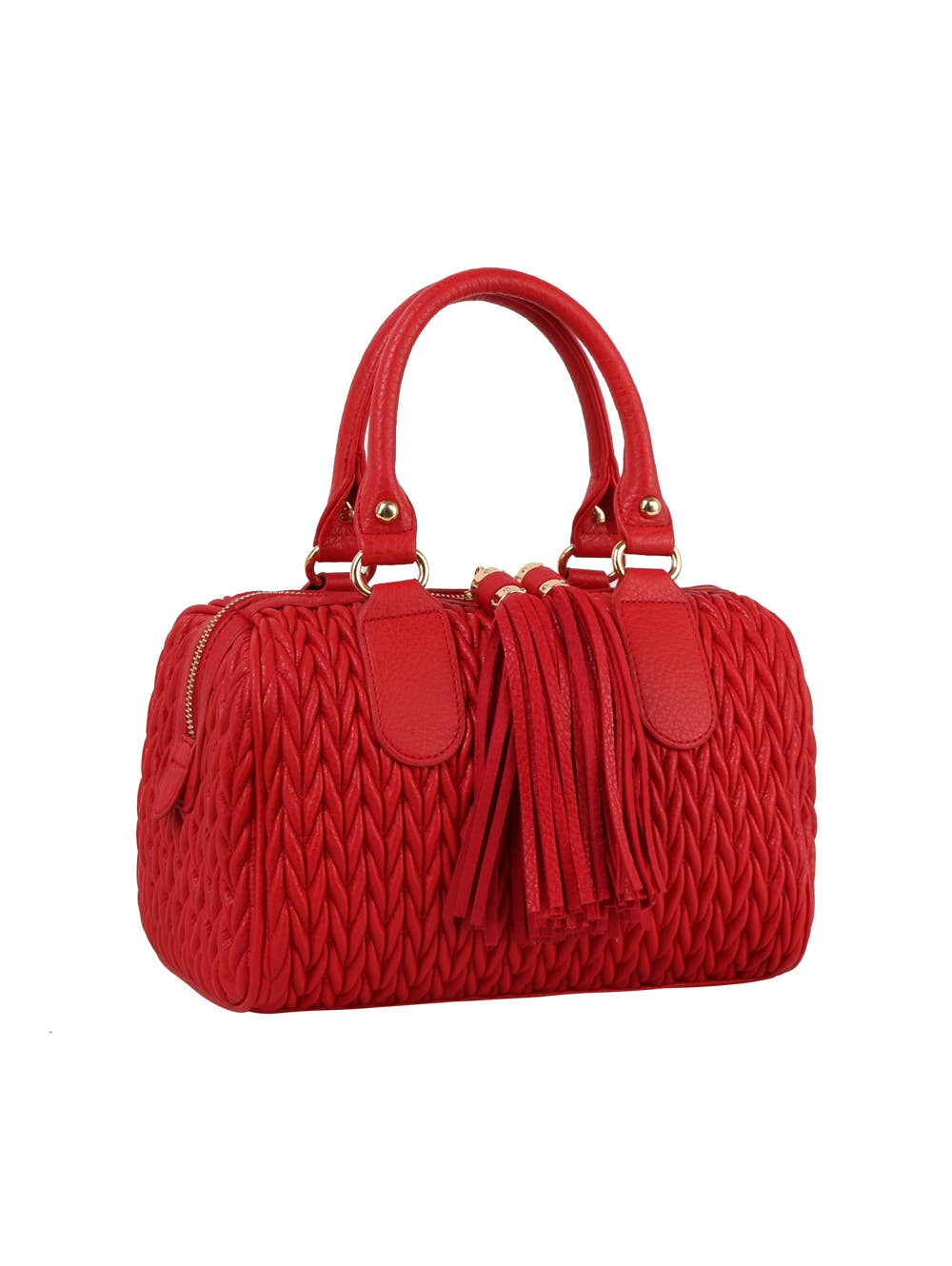 Calin Collection Braided Boston Bag - 20260801JY0499