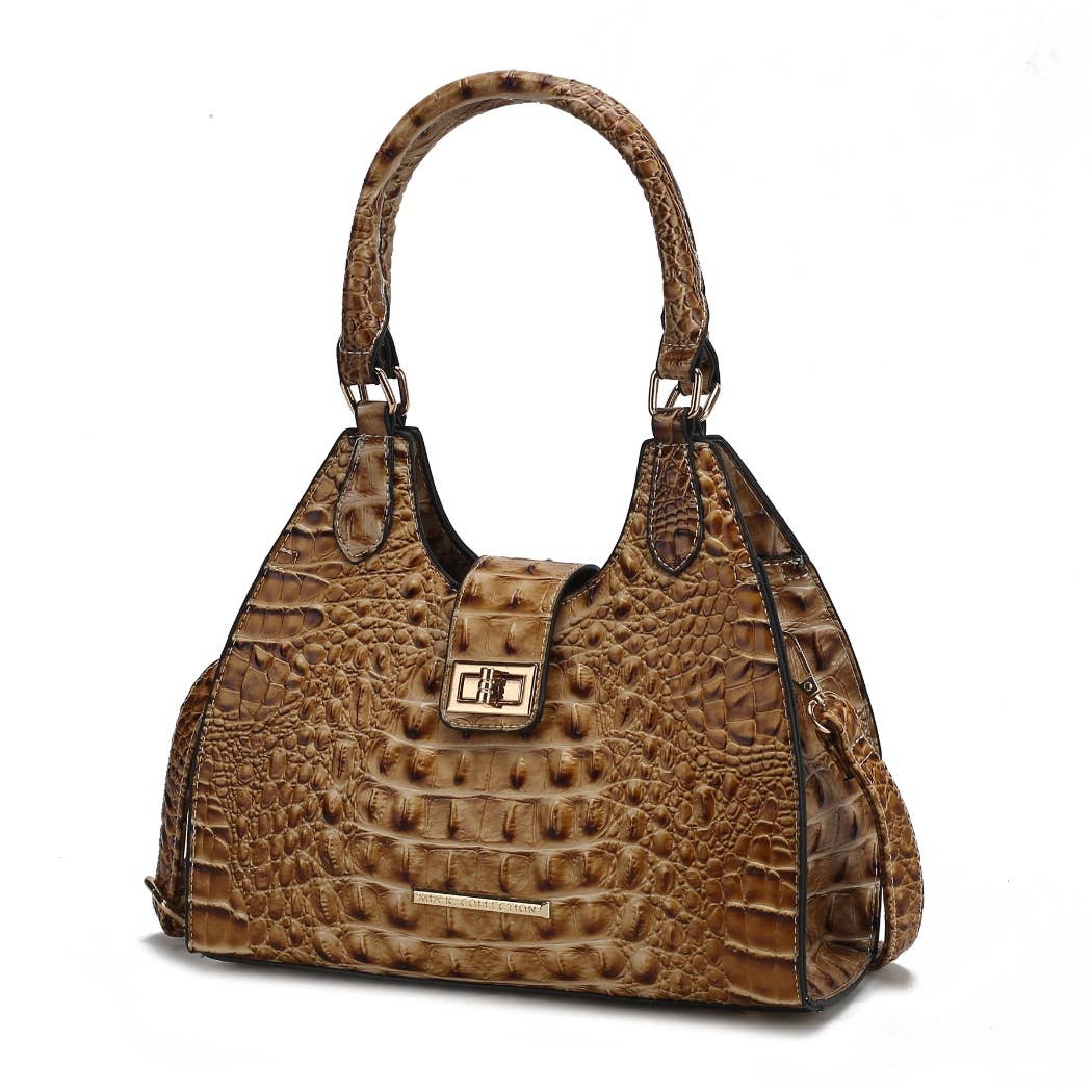MKF Ava Tote Faux Crocodile-Embossed Vegan Leather  Bag