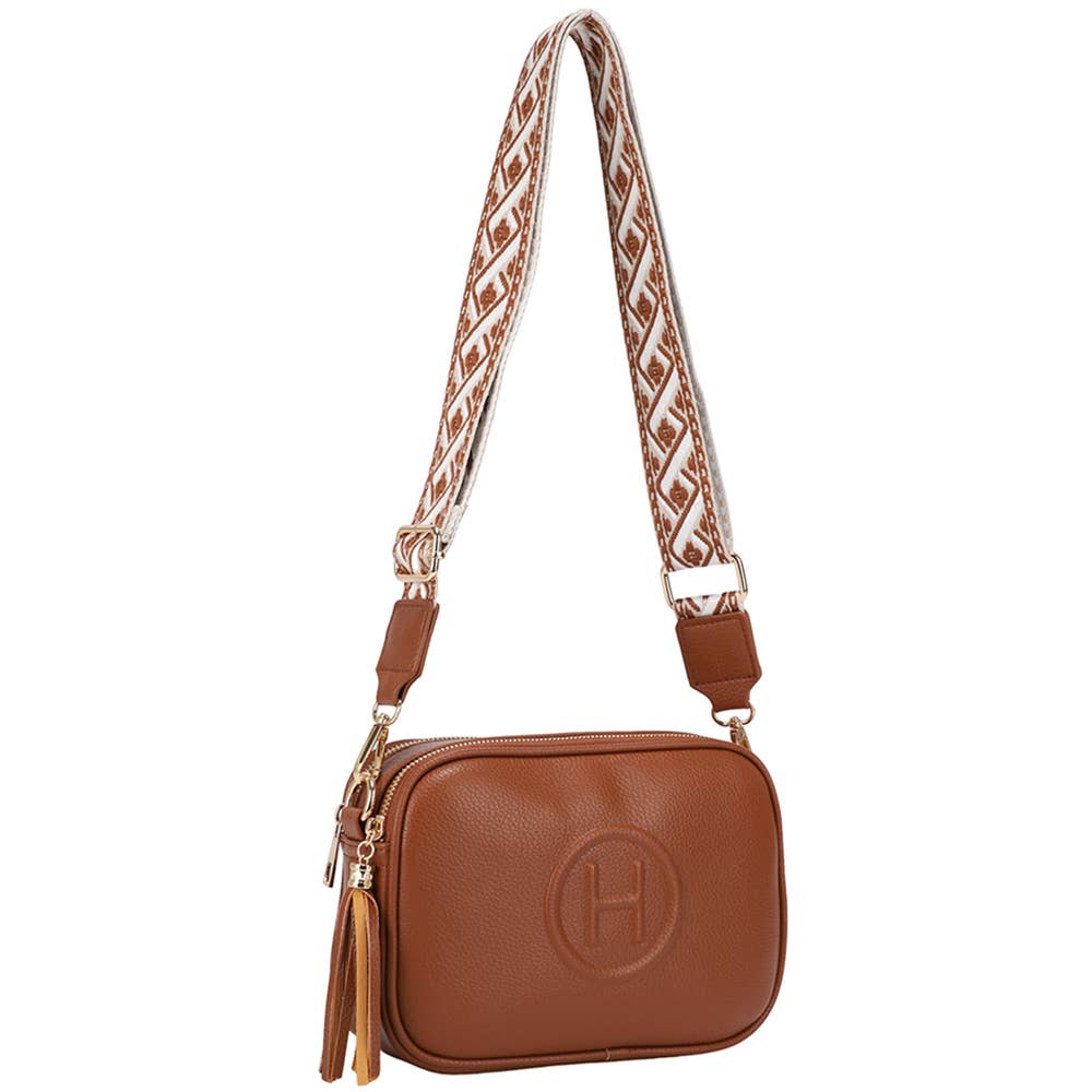 Stylish H Design Tassel Shoulder Crossbody Bag ZW-20735
