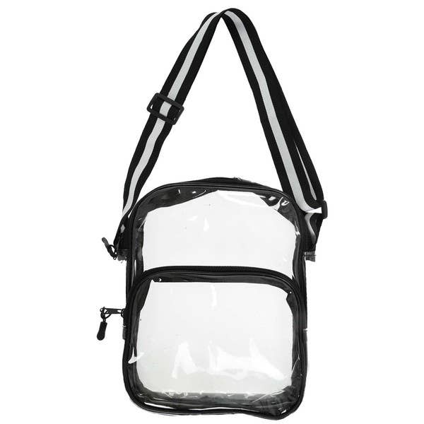Clear Transparent Stadium-Approved Crossbody (BAG 14222PK)