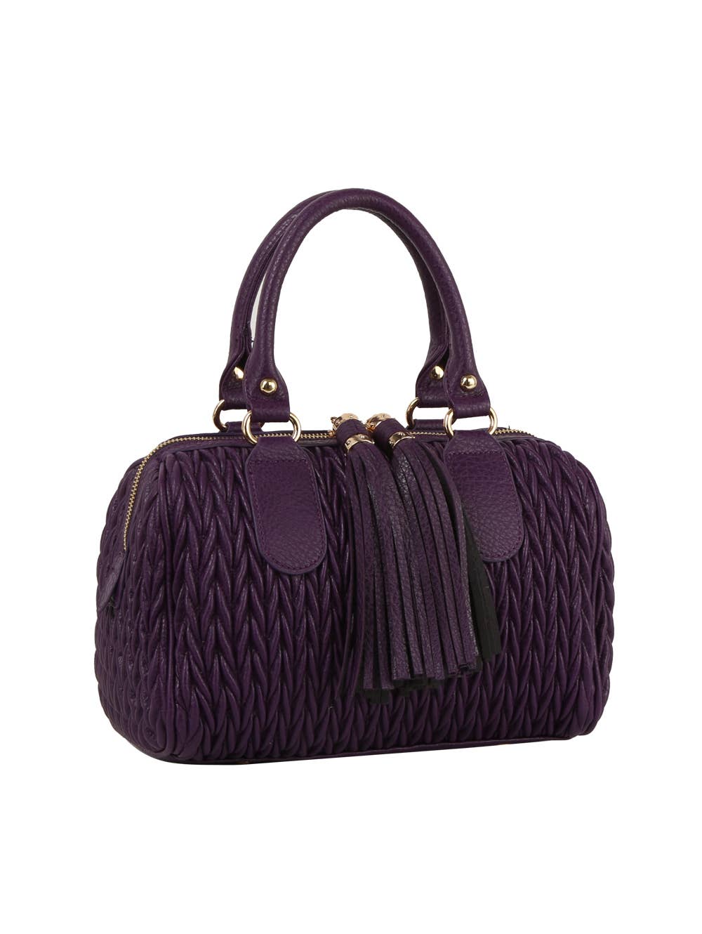 Calin Collection Braided Boston Bag - 20260801JY0499