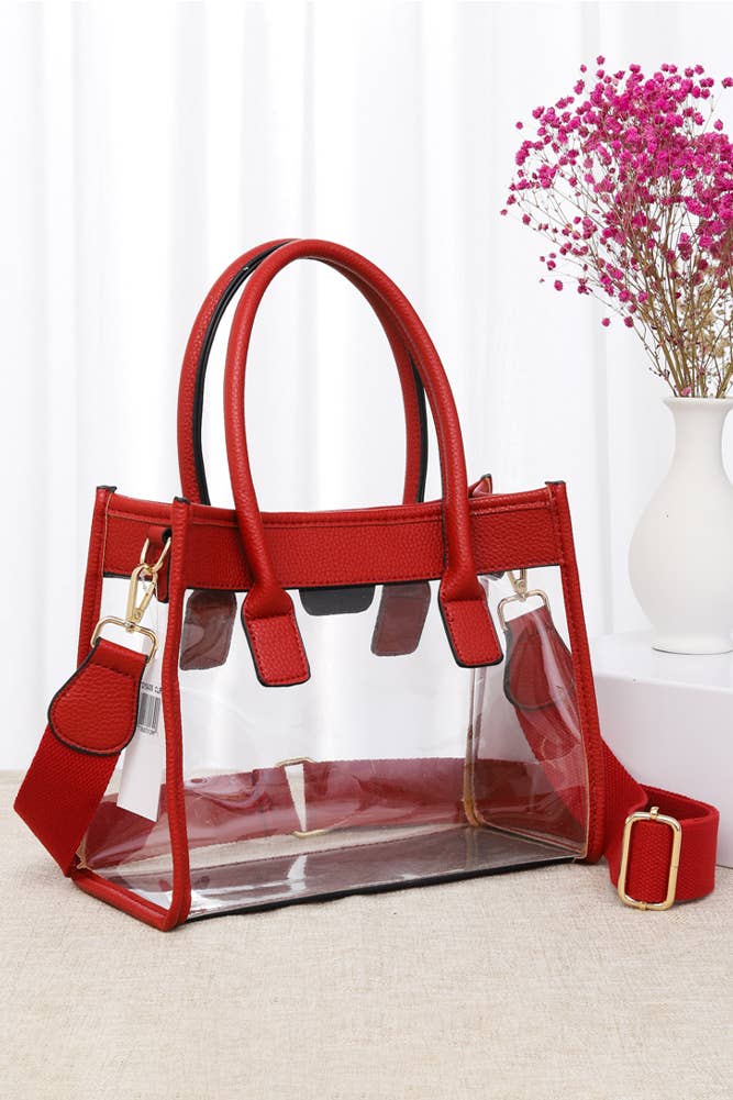 Clear Stadium-Approved Handbag - 20260813TG10435CL