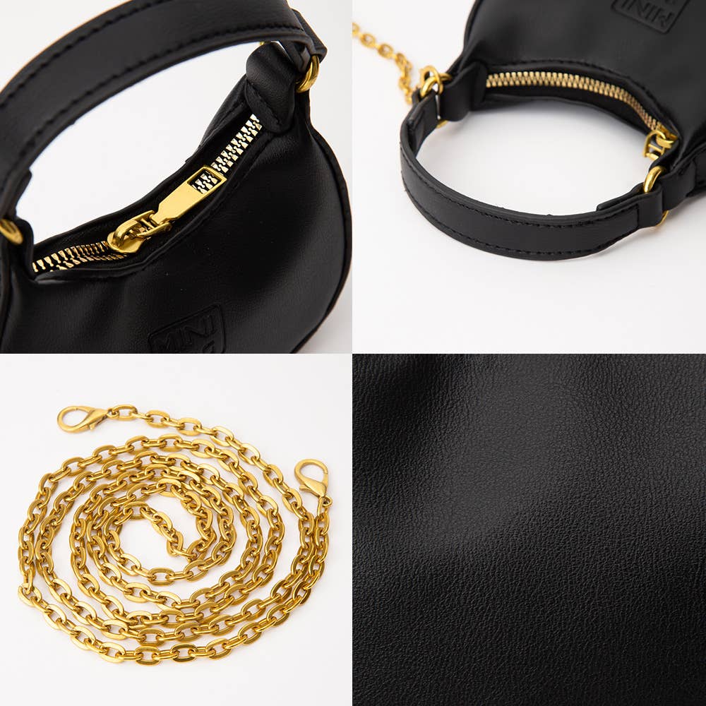 Faux Leather Chic Mini Hobo/Crossbody Handbag (20251231FSB10725)