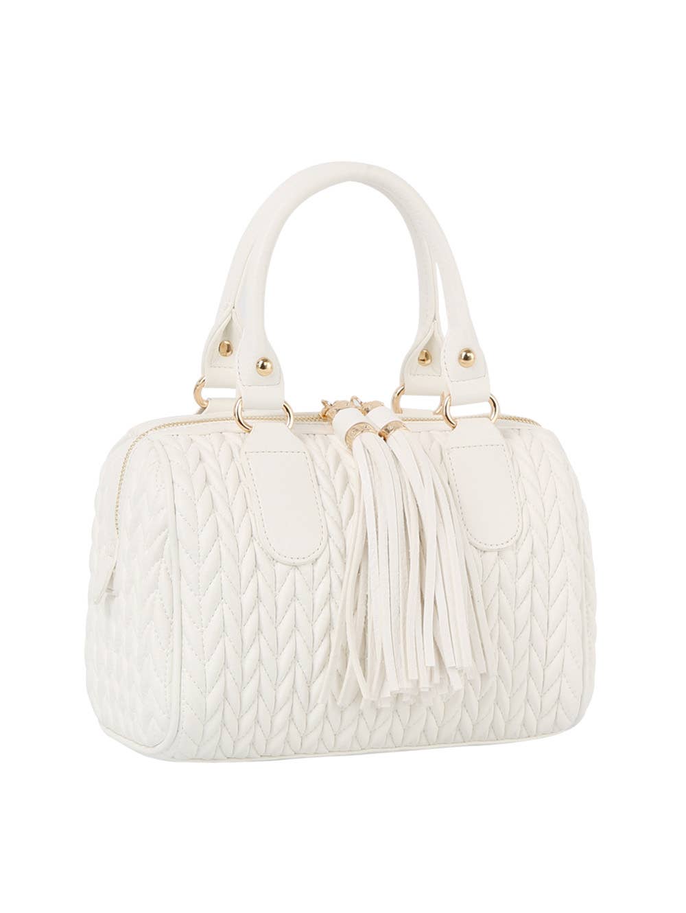 Calin Collection Braided Boston Bag - 20260801JY0499