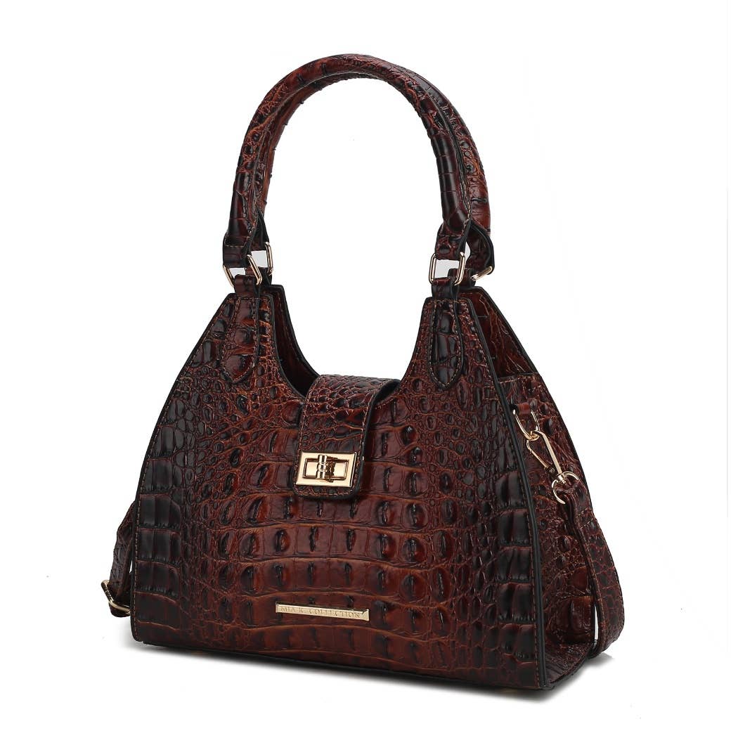 MKF Ava Tote Faux Crocodile-Embossed Vegan Leather  Bag