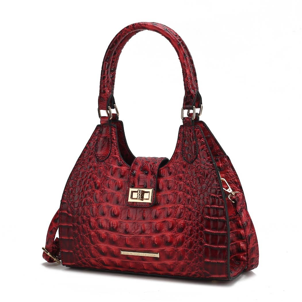 MKF Ava Tote Faux Crocodile-Embossed Vegan Leather  Bag