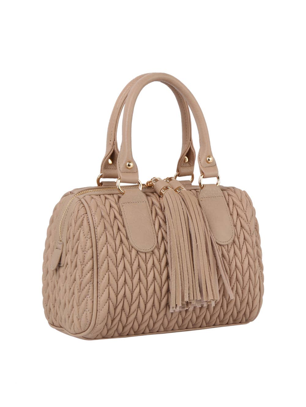 Calin Collection Braided Boston Bag - 20260801JY0499