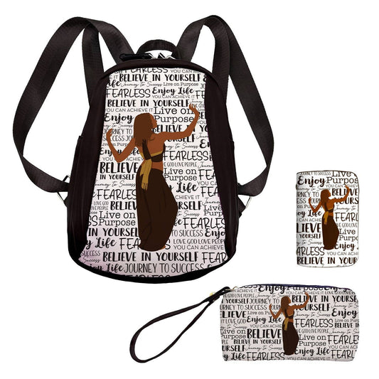 Believe 3-Piece Backpack Set by African American Expressions - 20260701BPS04