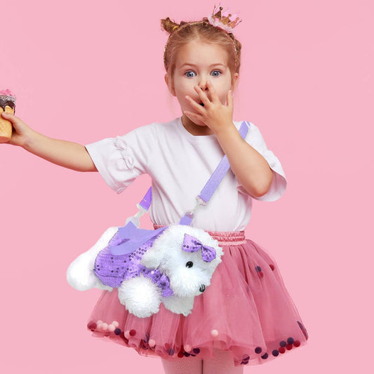 Furry Puppy Dog Crossbody Bag (20251231FSB0519)