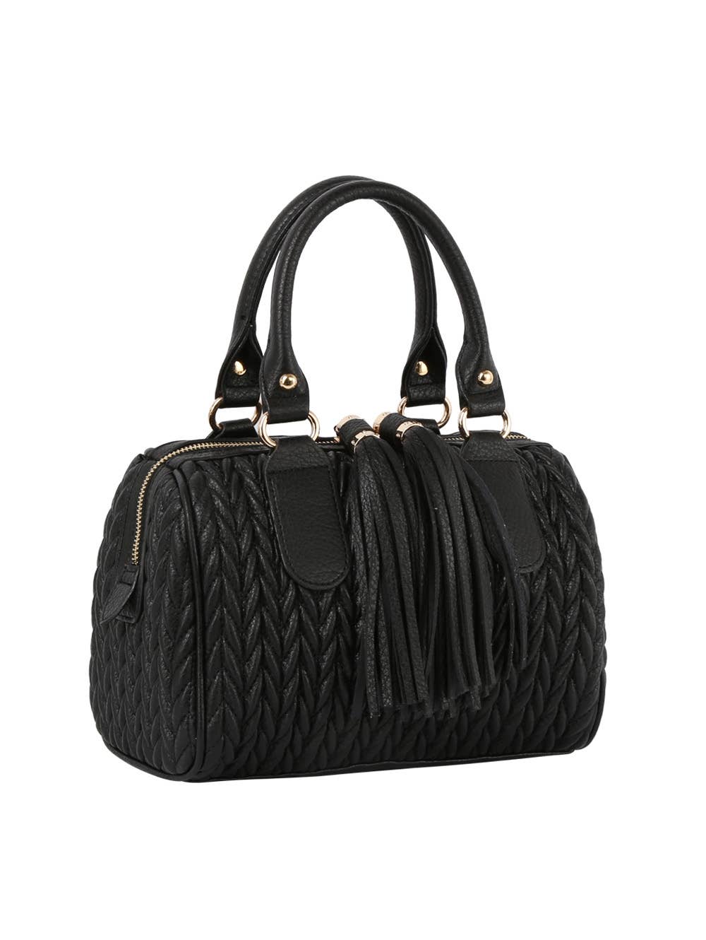 Calin Collection Braided Boston Bag - 20260801JY0499