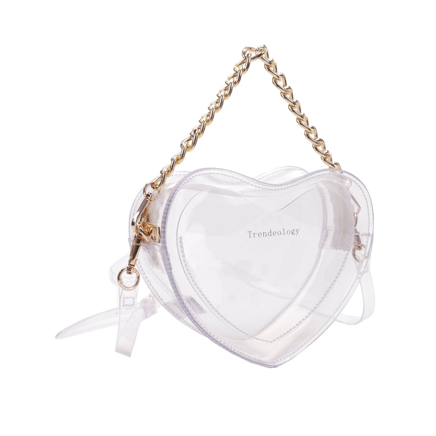 Clear Heart-Shaped Crossbody by Trendeology (20260311CL20477)