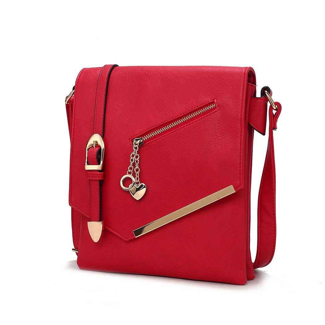 Jasmine Women's Crossbody Handbag Vegan Leather By Mia K
