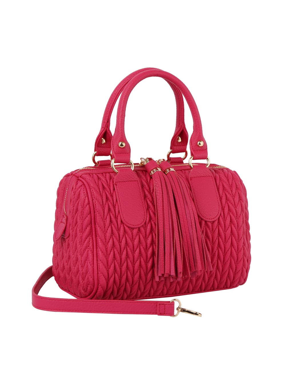 Calin Collection Braided Boston Bag - 20260801JY0499