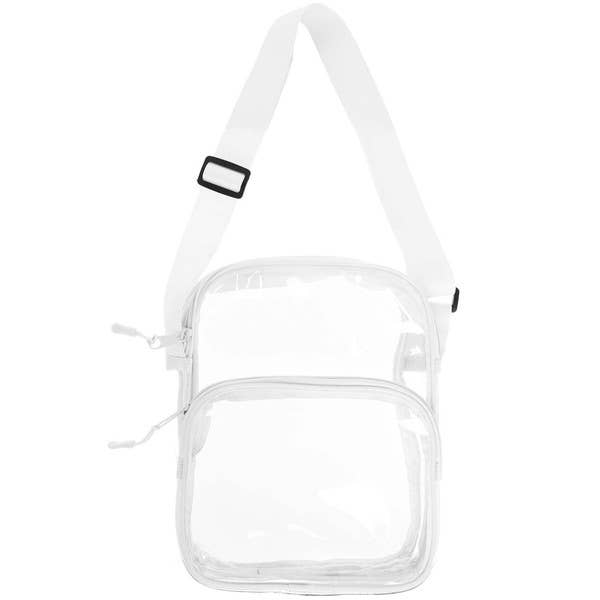 Clear Transparent Stadium-Approved Crossbody (BAG 14222PK)