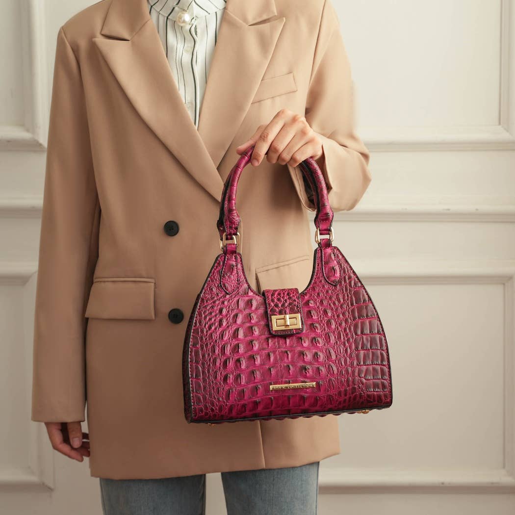 MKF Ava Tote Faux Crocodile-Embossed Vegan Leather  Bag