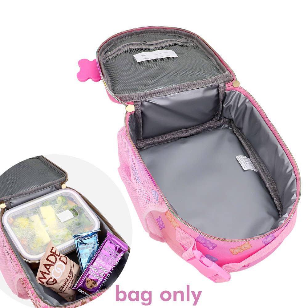 Insulated Water-Repellent Lunch Bag with Keychain (20251231FSB792SC)