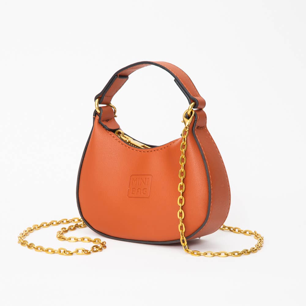 Faux Leather Chic Mini Hobo/Crossbody Handbag (20251231FSB10725)