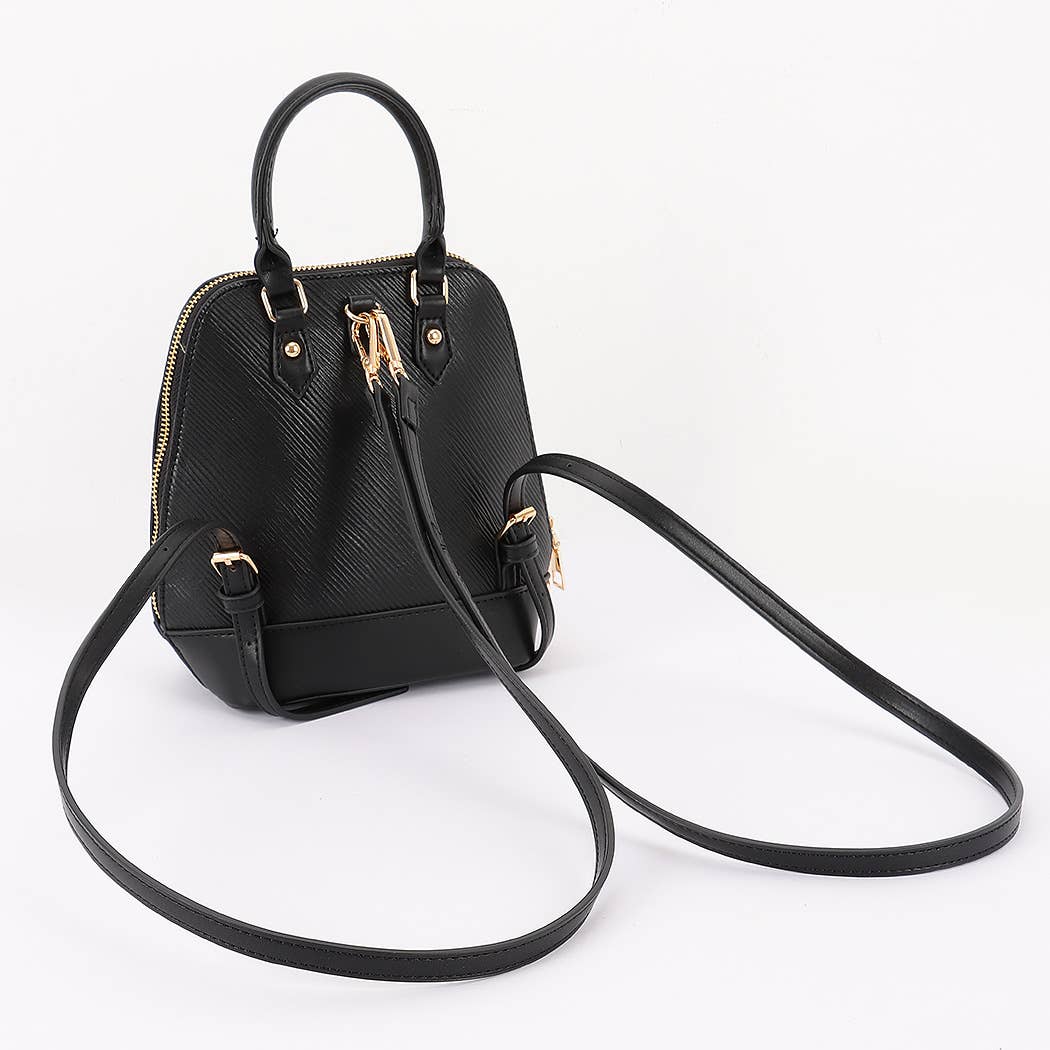 Hello 3 a.m. Faux Leather Zip Backpack - 20260701HPC6646