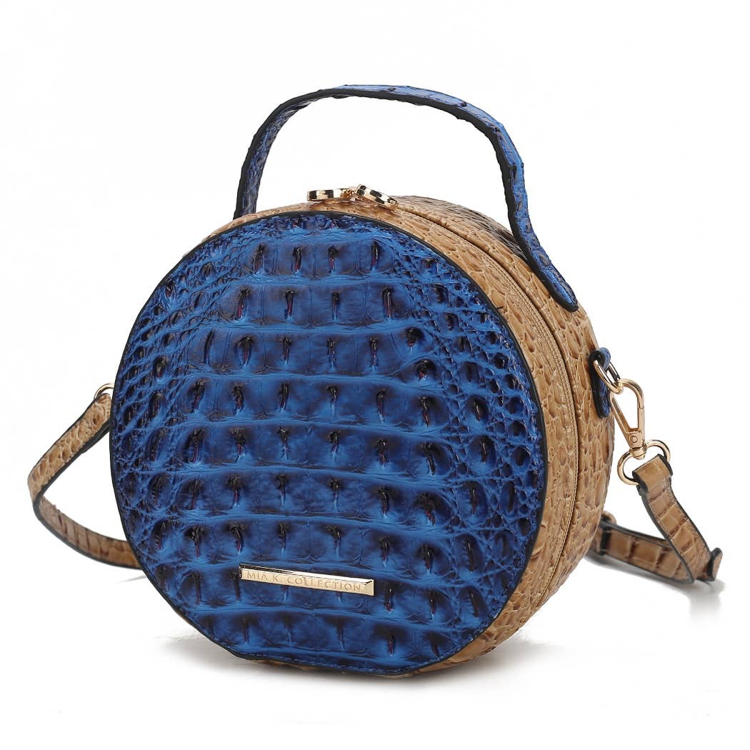MKF Ynnari Women's Crossbody Chic Round Croc-Embossed (20260122MKFL508)