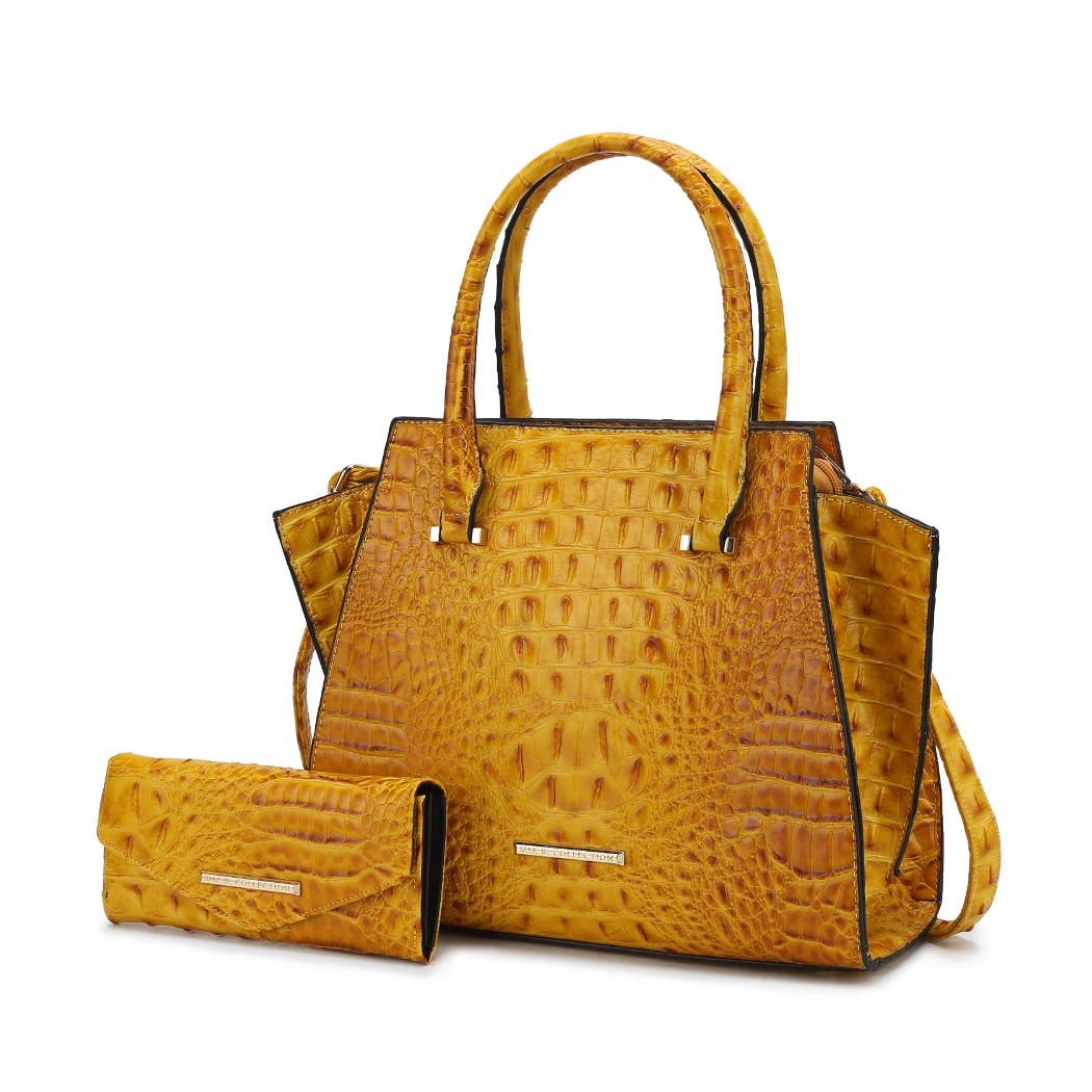 MKF Viridiana Croc-Embossed Tote with Wallet Women's Handbag