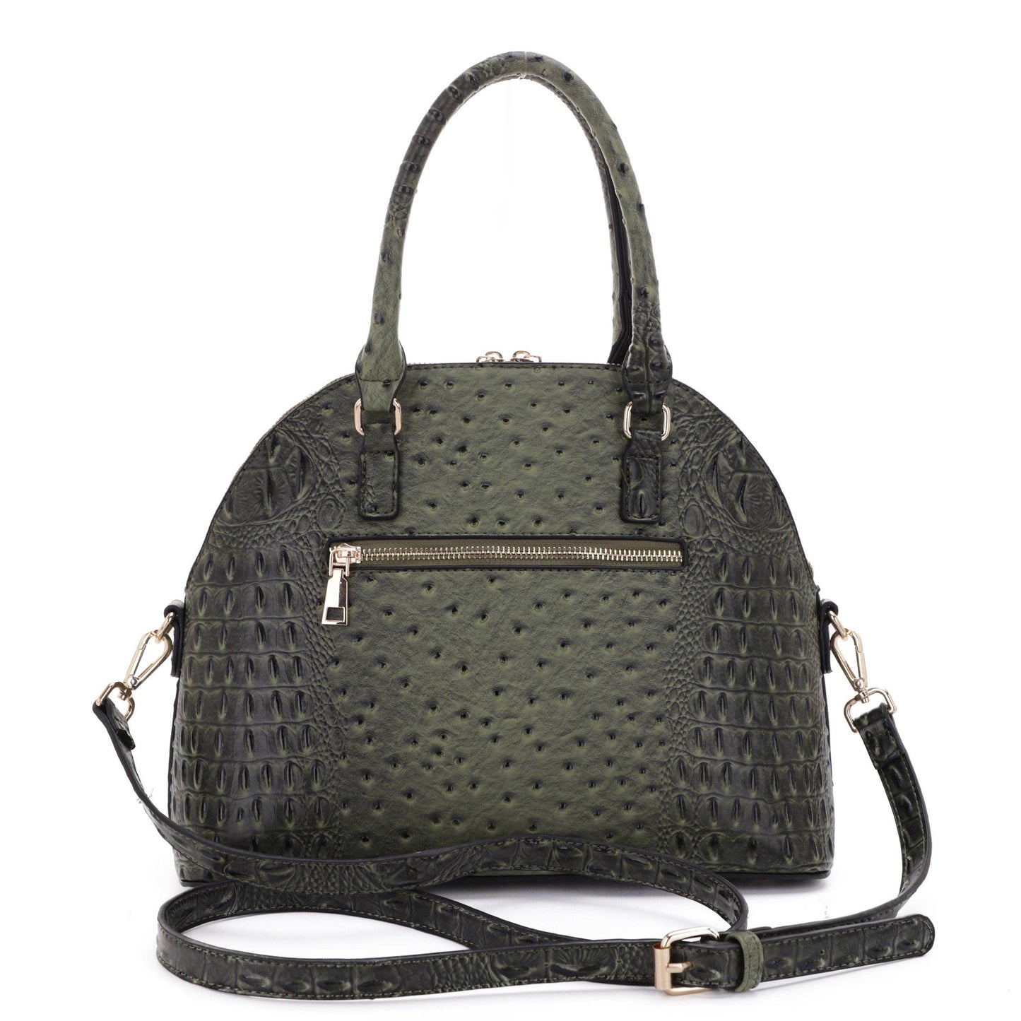 Ostrich Dome Satchel Bag by Isabelle (20260311LM20527)