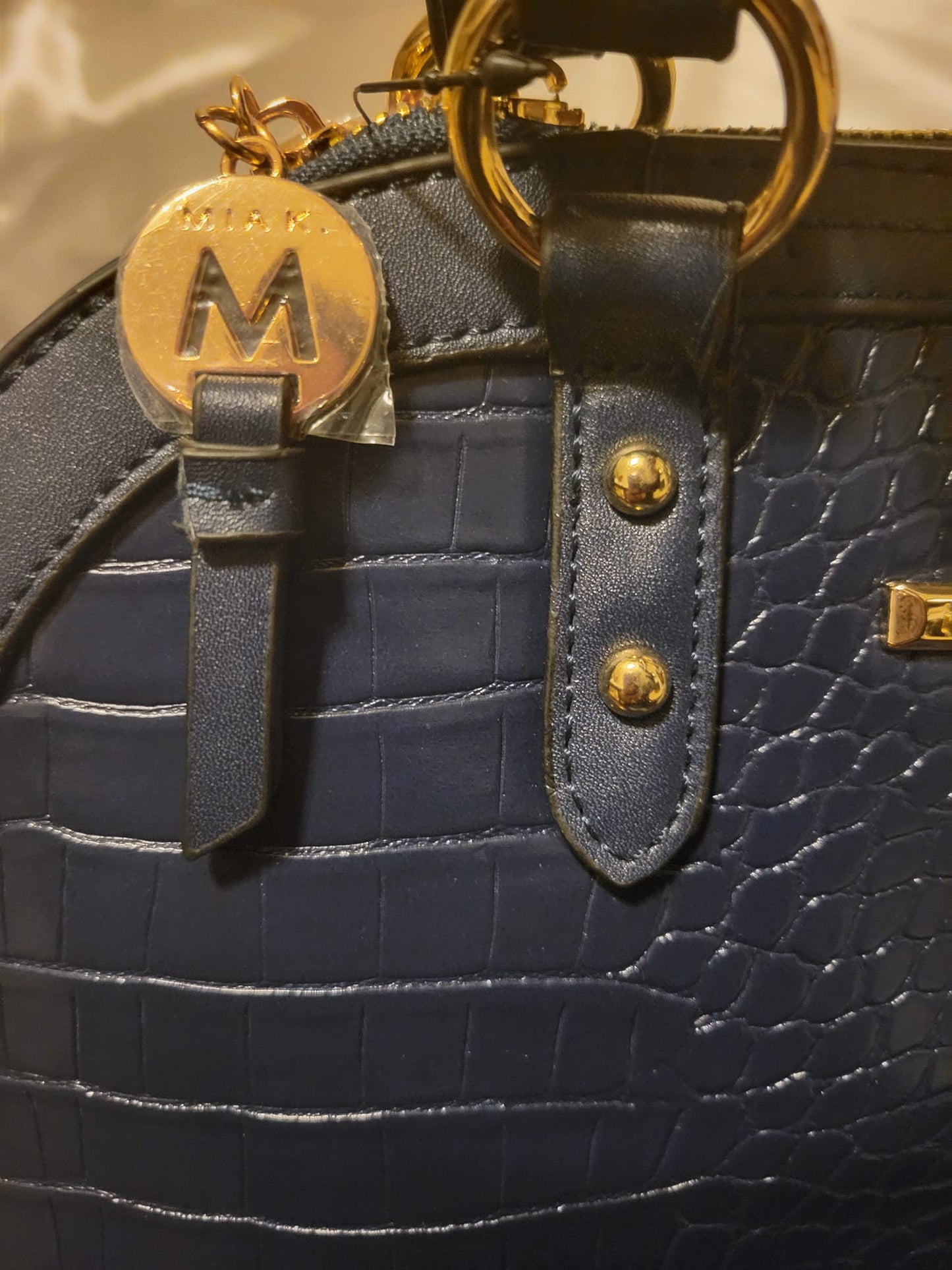 Nora Premium Croco Satchel and Wallet -MKF Collection By Mia K. (021623X582N)