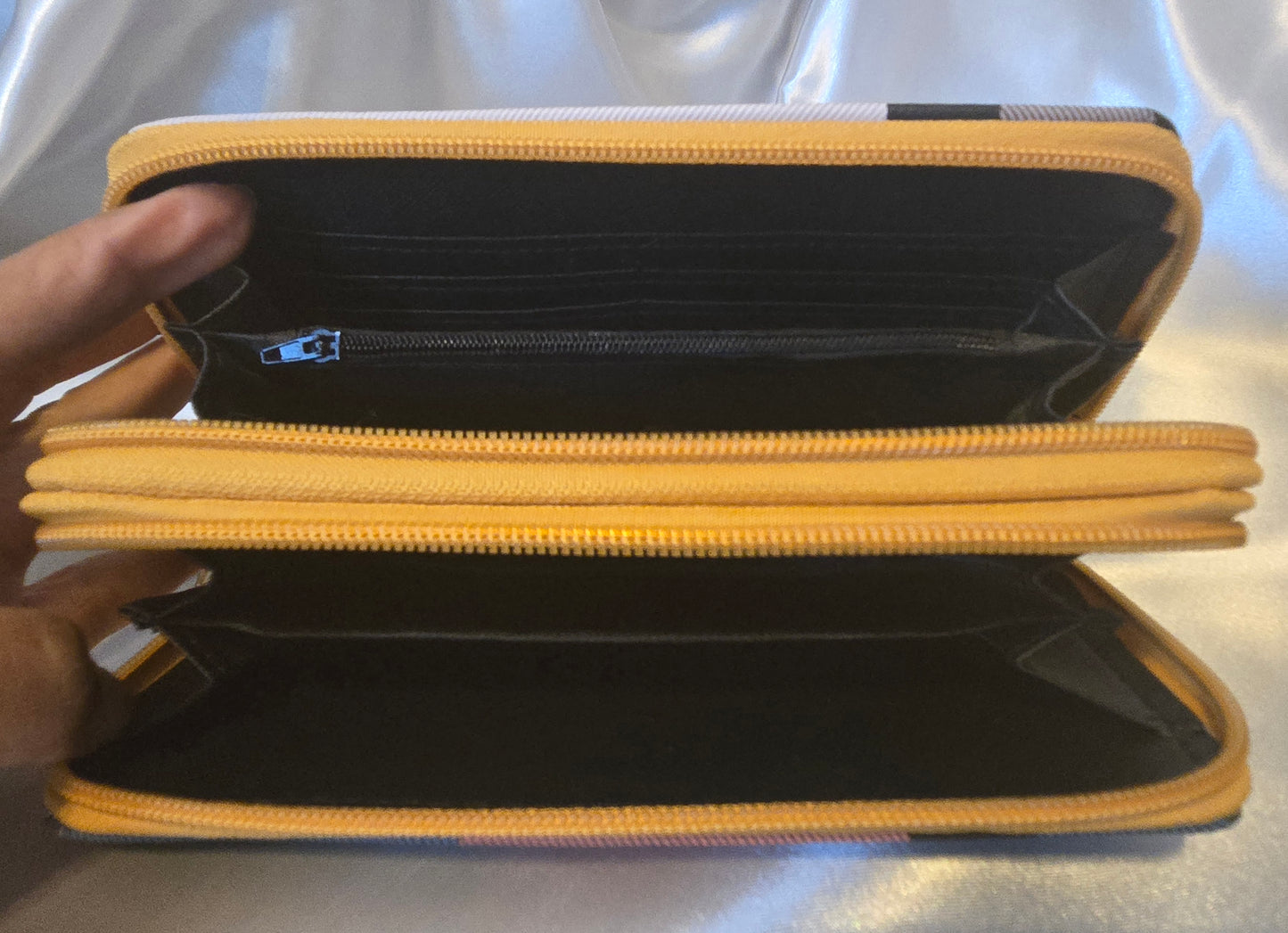 Block Pattern Handbag and Wallet - 20250908F1200