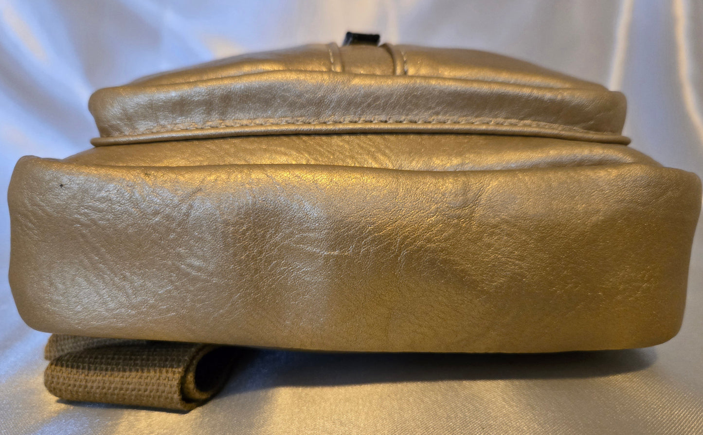 Le Miel Gold Metallic Sling Bag (20250901LY1221Z)