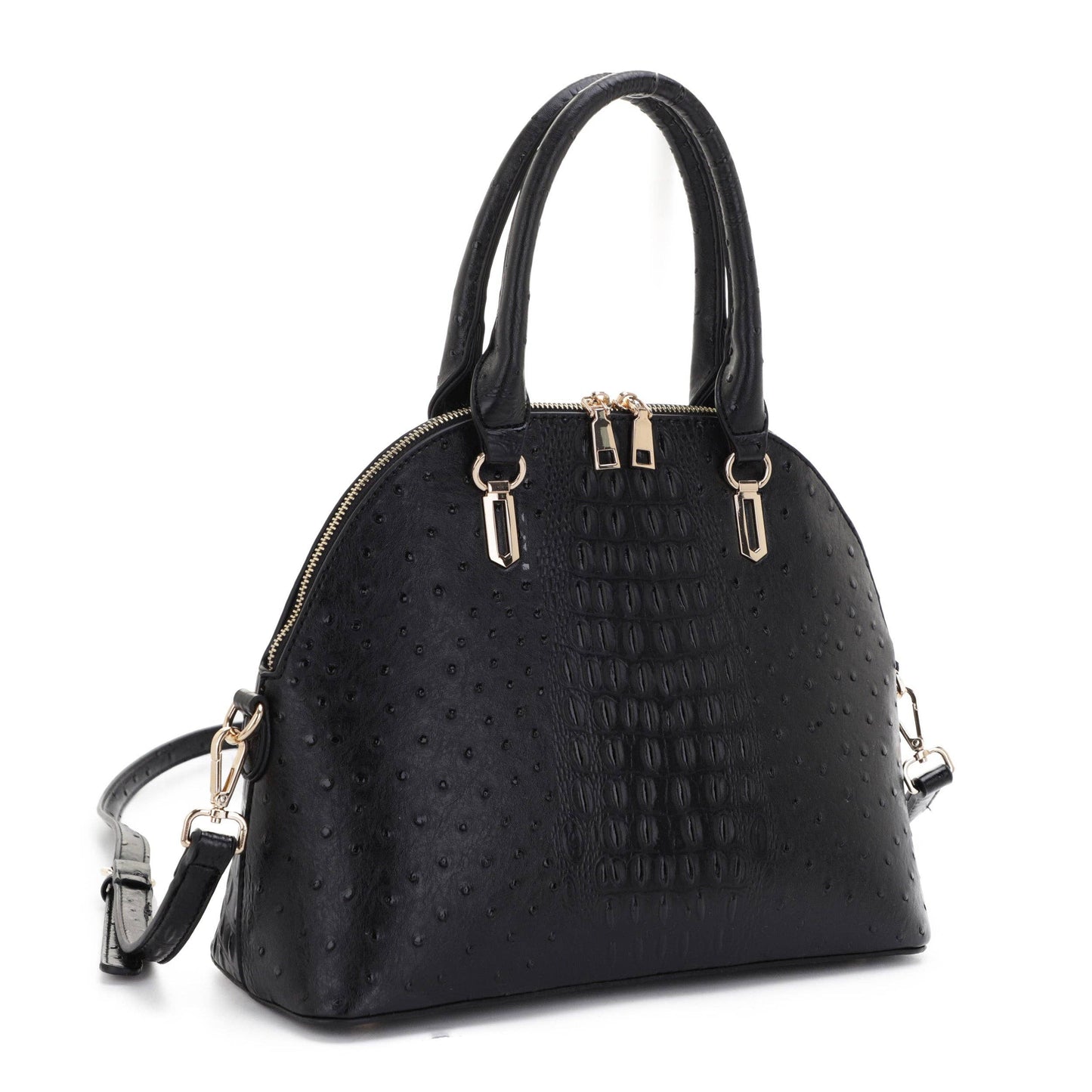Ostrich Dome Satchel Bag by Isabelle (20260311LM20527)