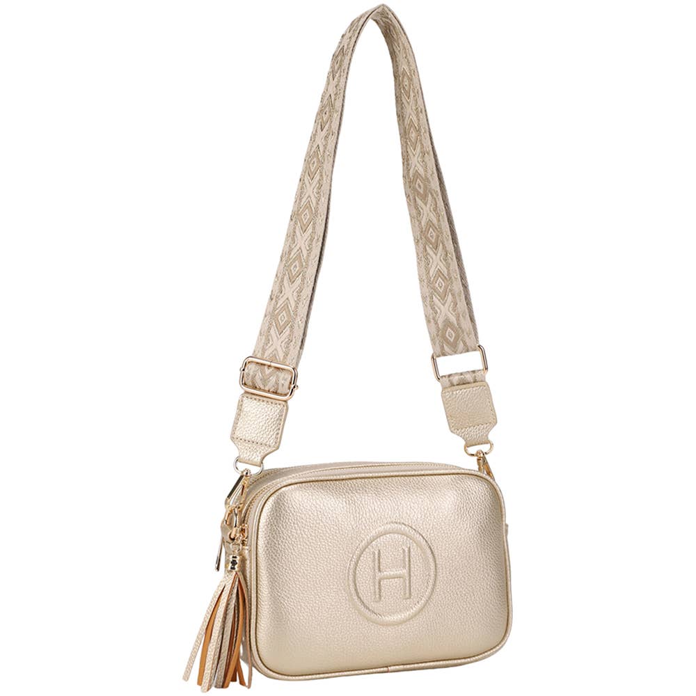 Stylish H Design Tassel Shoulder Crossbody Bag ZW-20735