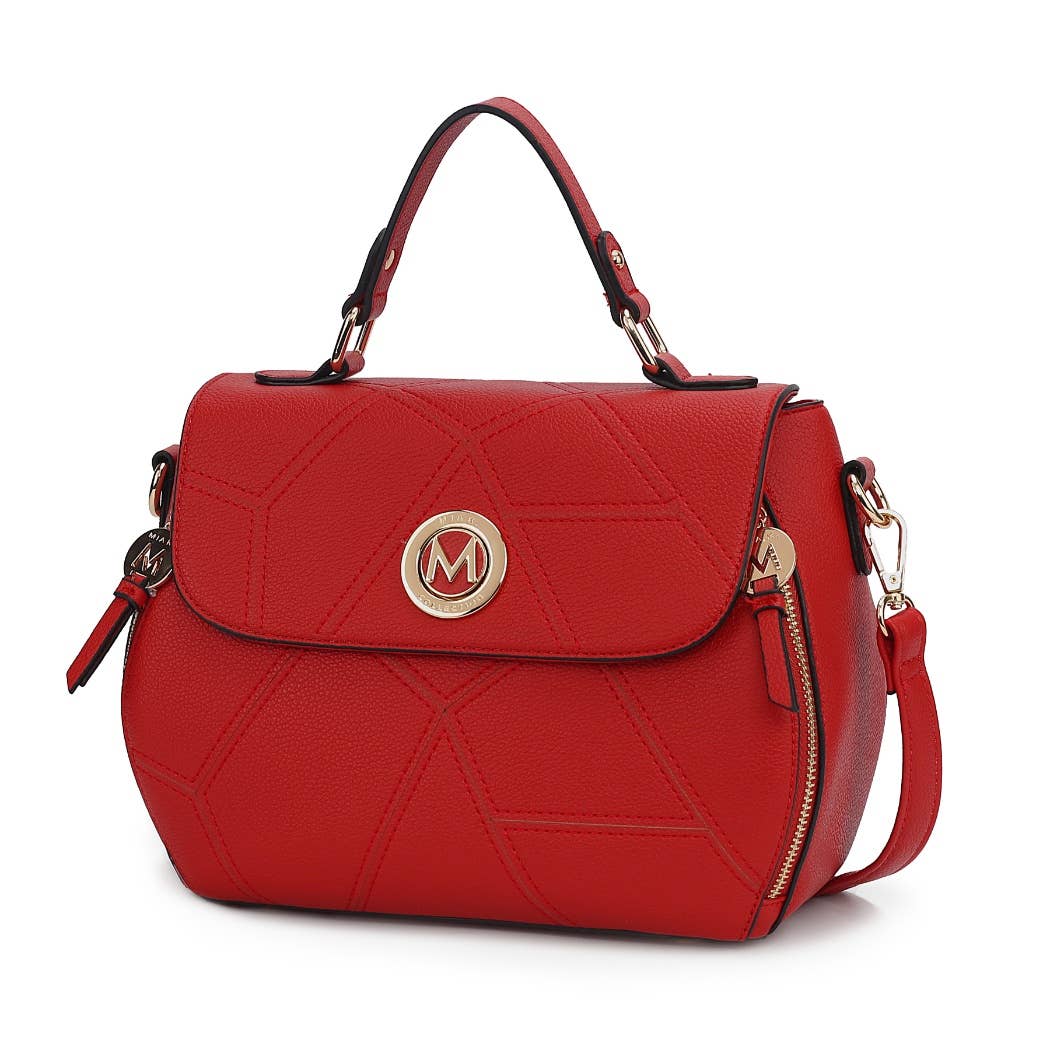 MKF Clementine Vegan Leather Women’s Satchel Bag
