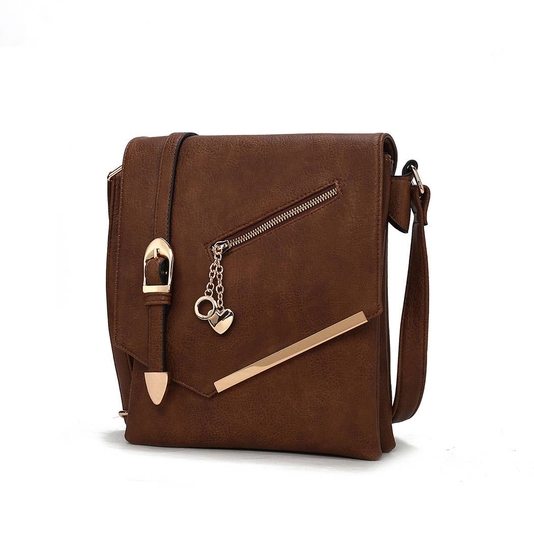 Jasmine Women's Crossbody Handbag Vegan Leather By Mia K