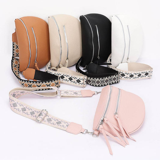 Faux Leather Crossbody Bag Belt (20260126PB8853)