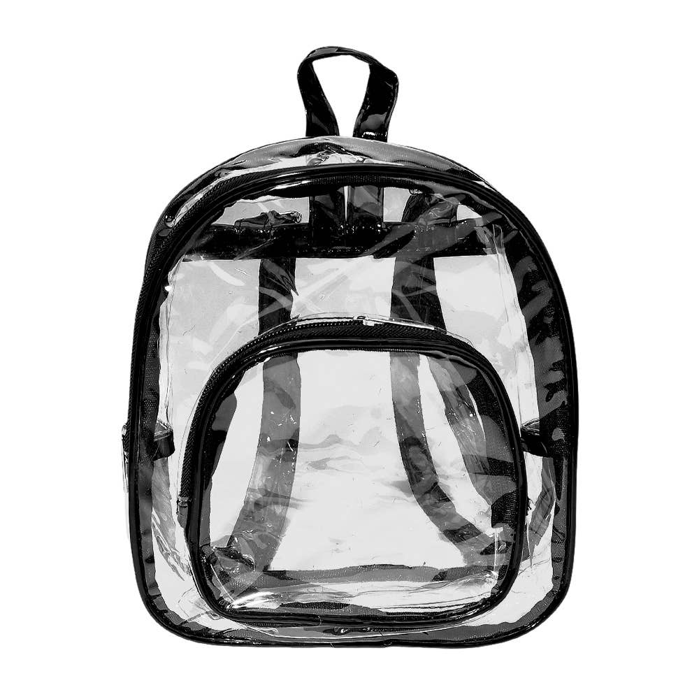 Front Pocket Transparent Backpack Bag (20251231FSB1357A)