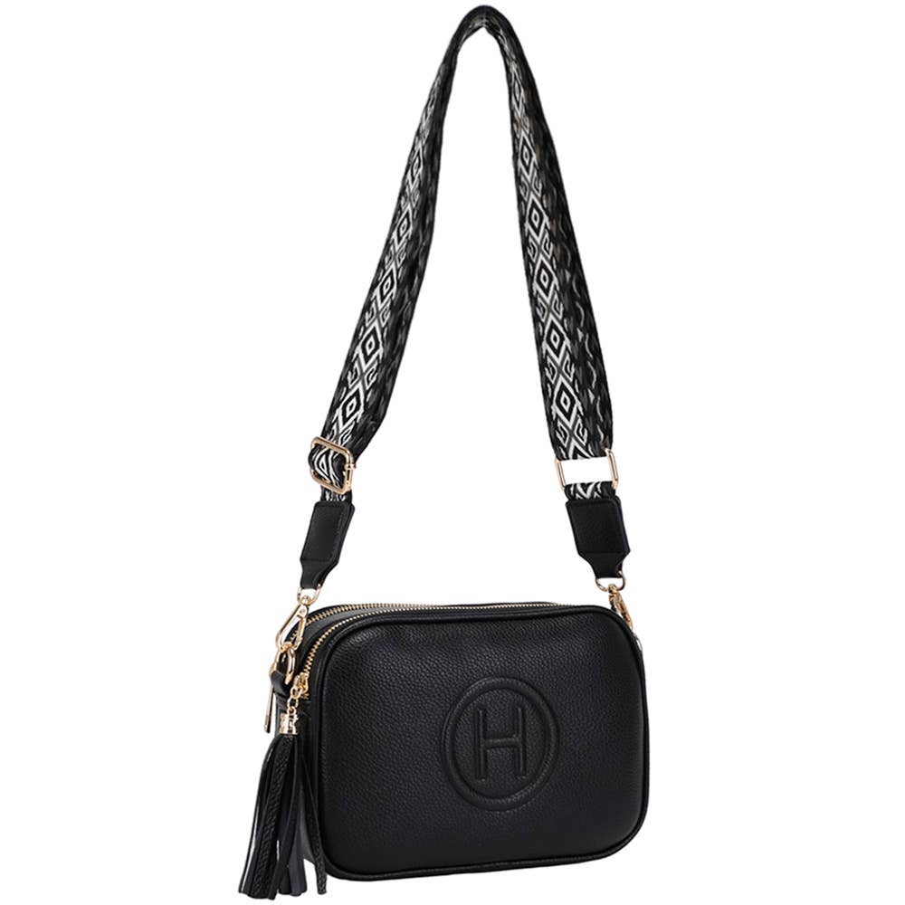 Stylish H Design Tassel Shoulder Crossbody Bag ZW-20735