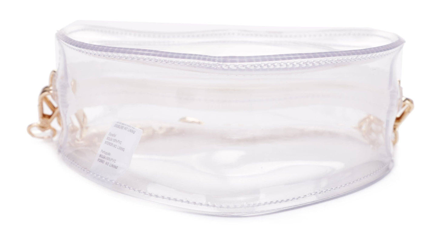 Clear Heart-Shaped Crossbody by Trendeology (20260311CL20477)