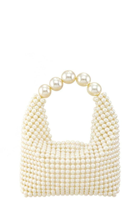 PEARL SQUARE HAND BAG 2277