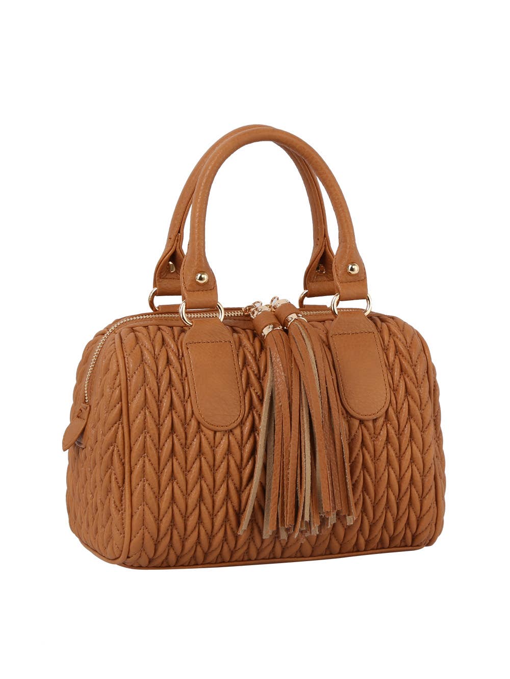 Calin Collection Braided Boston Bag - 20260801JY0499
