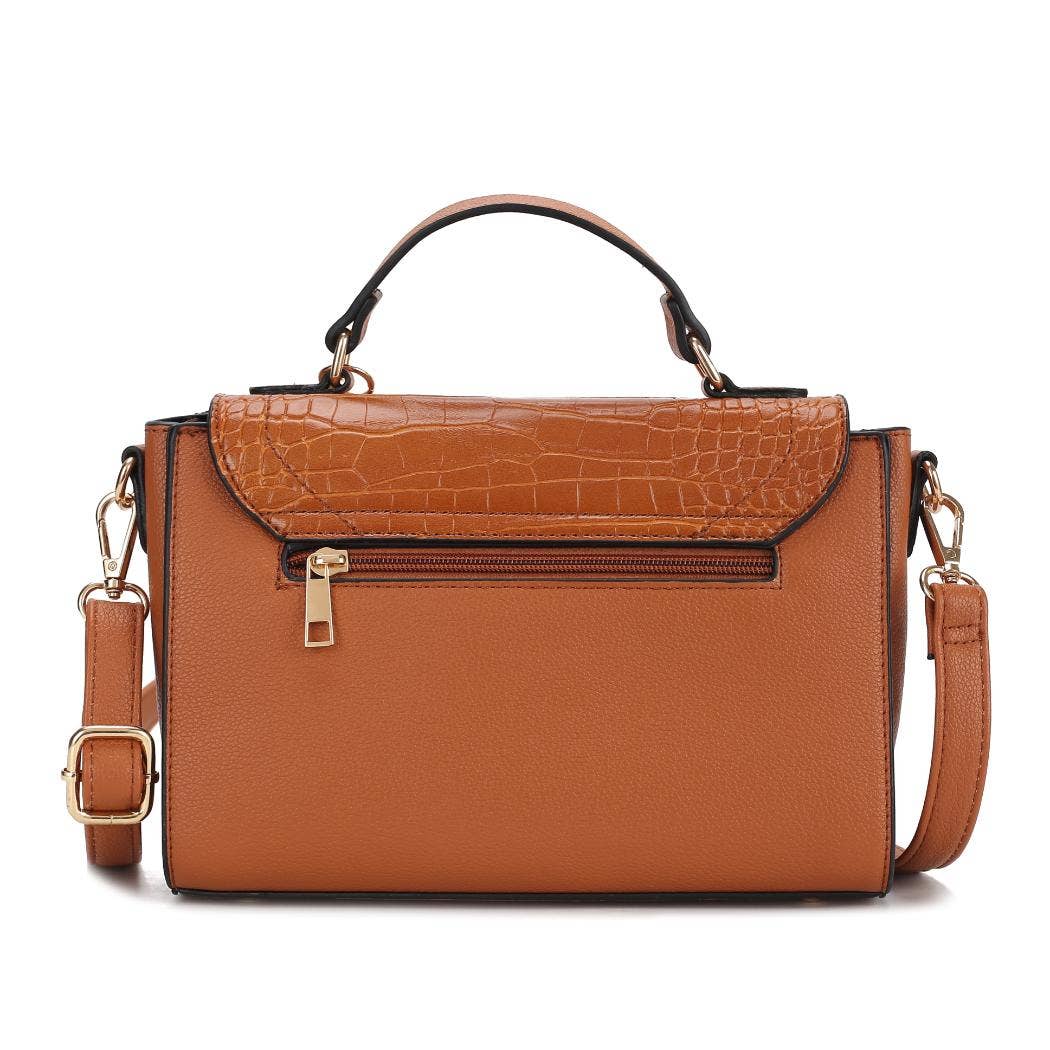 Sylvie Croco Embossed Vegan Leather Women Shoulder by Mia K