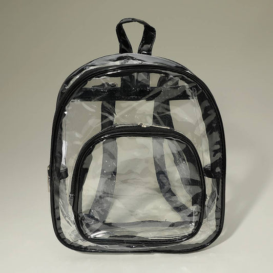 Front Pocket Transparent Backpack Bag (20251231FSB1357A)