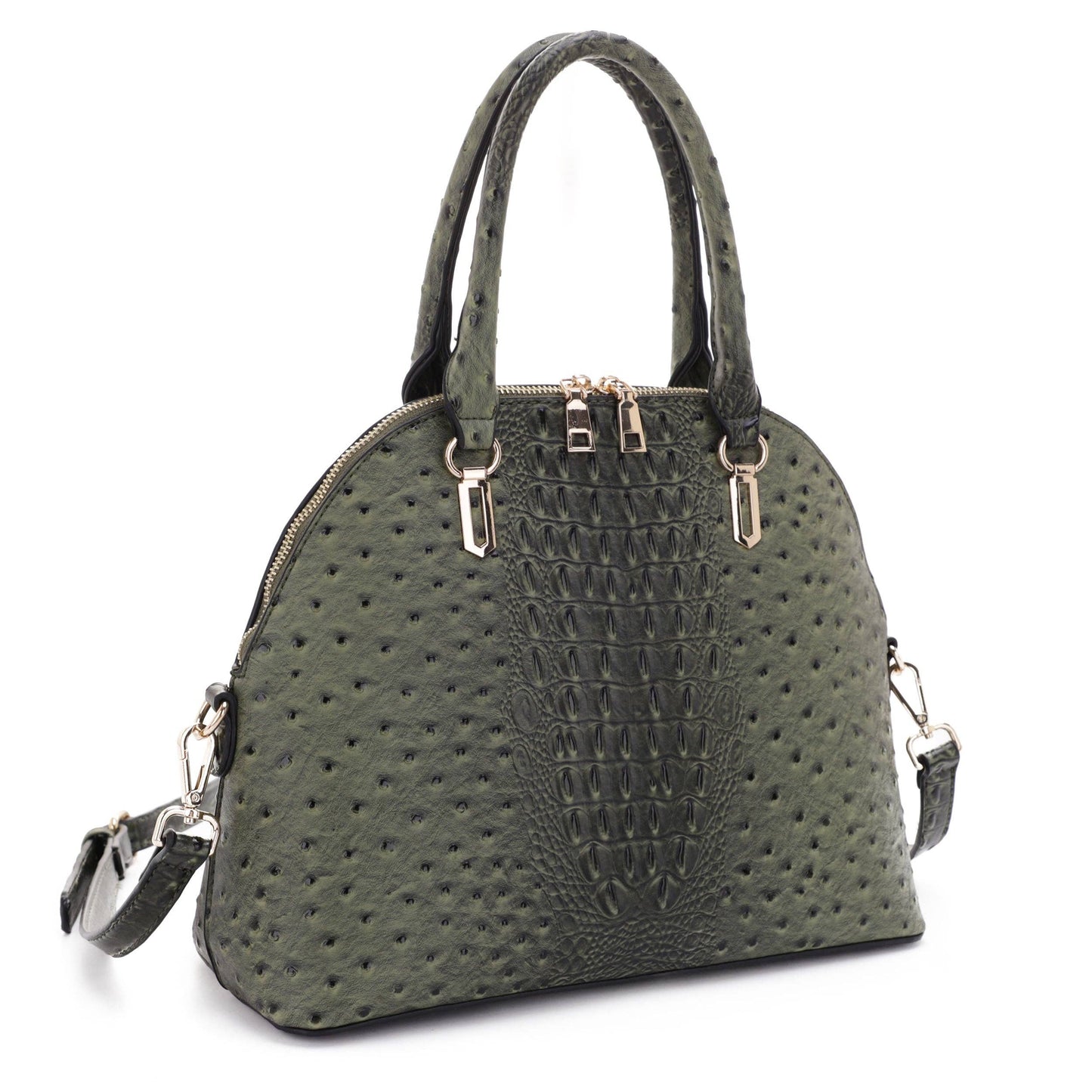 Ostrich Dome Satchel Bag by Isabelle (20260311LM20527)