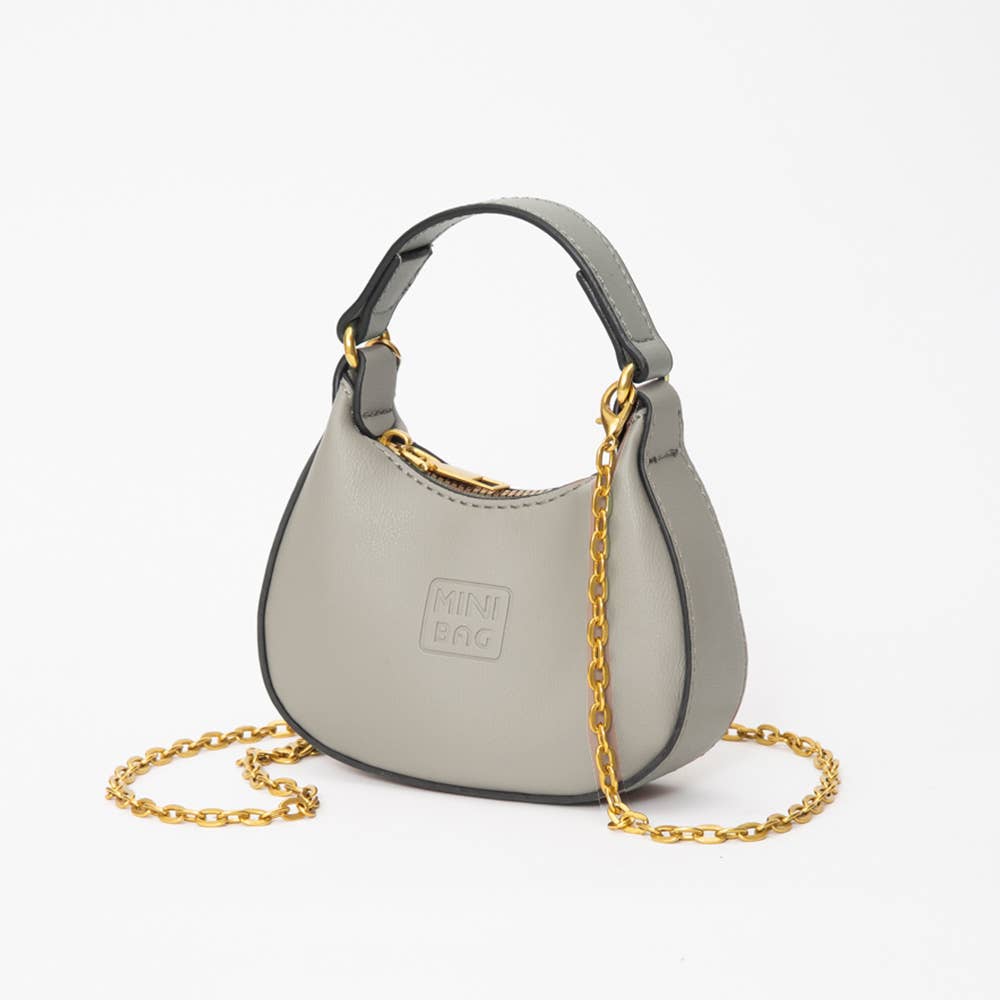 Faux Leather Chic Mini Hobo/Crossbody Handbag (20251231FSB10725)
