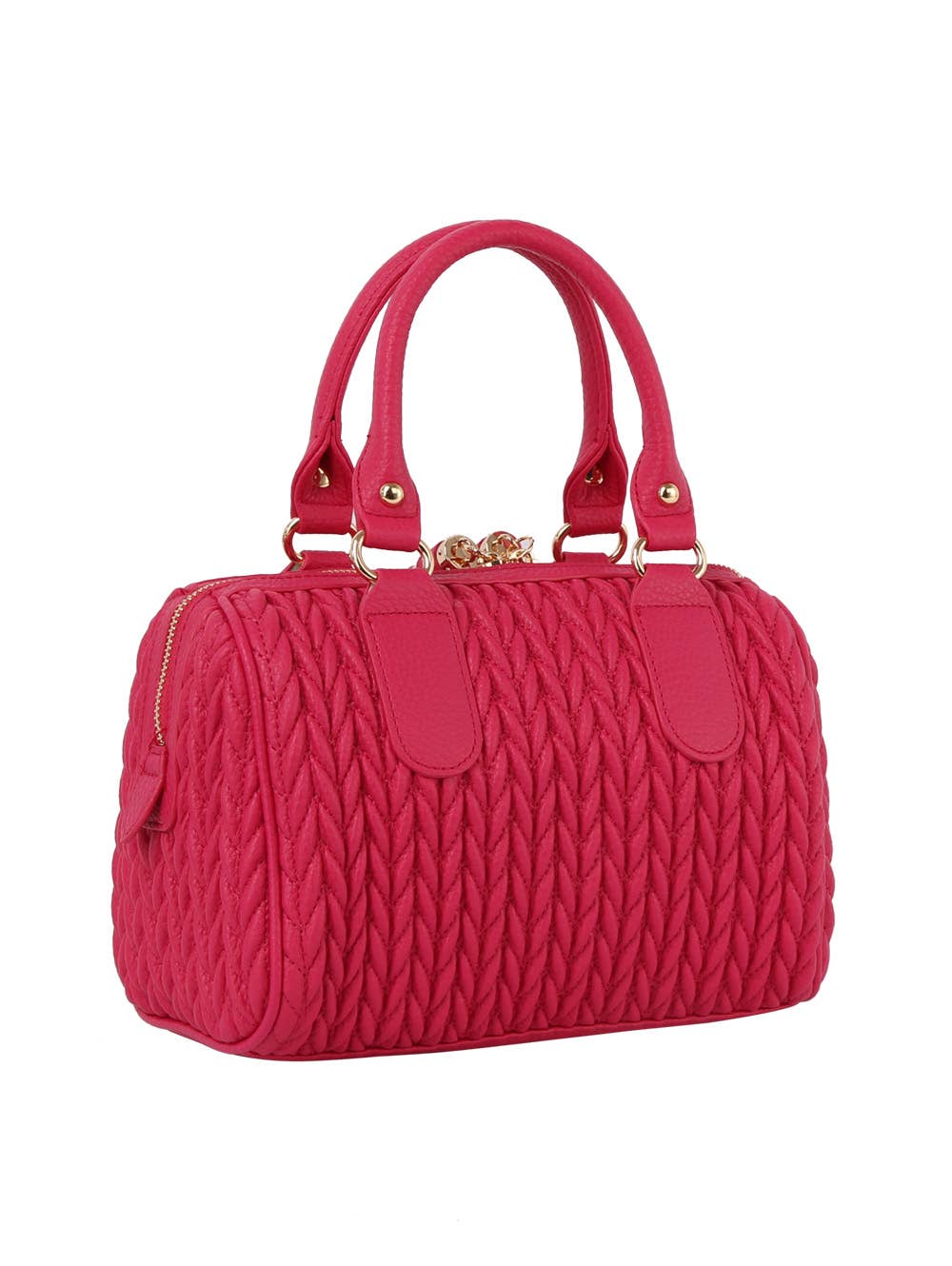 Calin Collection Braided Boston Bag - 20260801JY0499