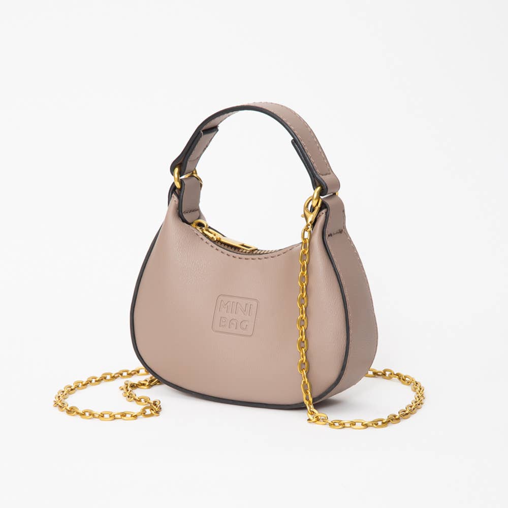 Faux Leather Chic Mini Hobo/Crossbody Handbag (20251231FSB10725)